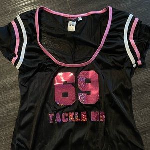 Y2K long mesh jersey